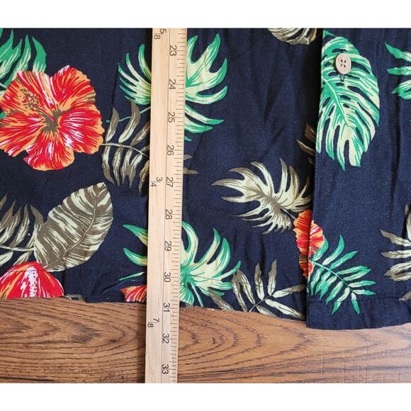 King Size 2XL Short‎ Sleeve Button Up Hawaiian Big Shirt Casual Work Surf - Picture 8 of 10